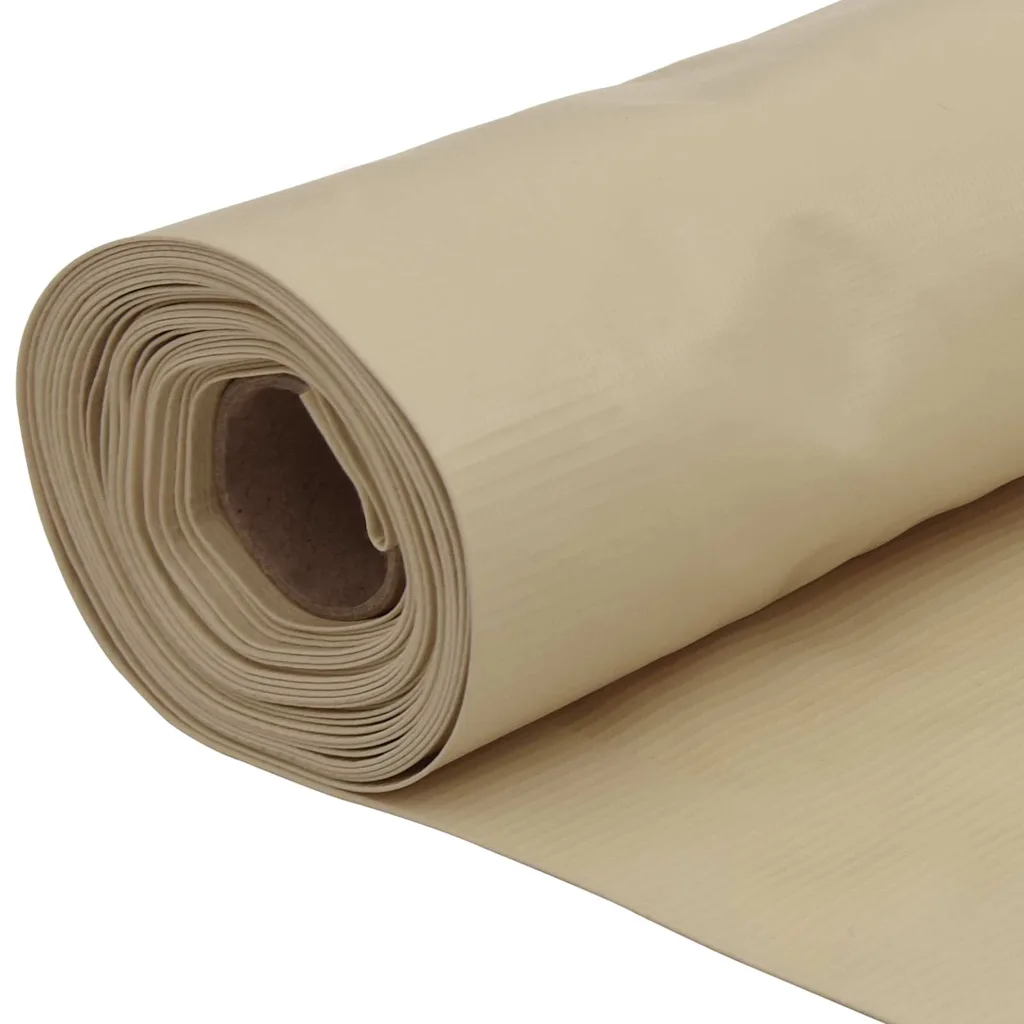 Paravan de balcon, bej, 90 x 500 cm, țesătură oxford
