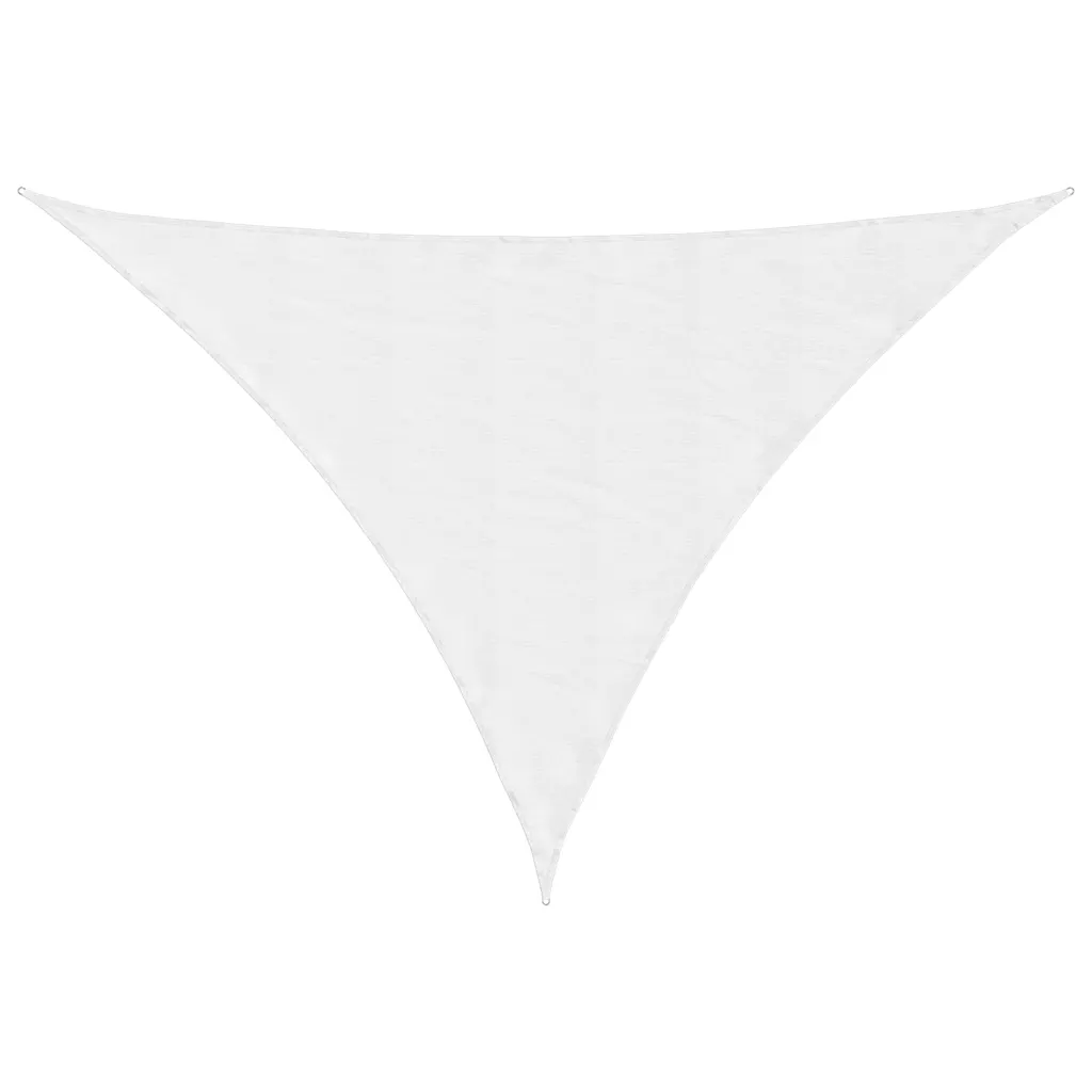 Parasolar din țesătură oxford triunghiular, alb, 3x4x5m