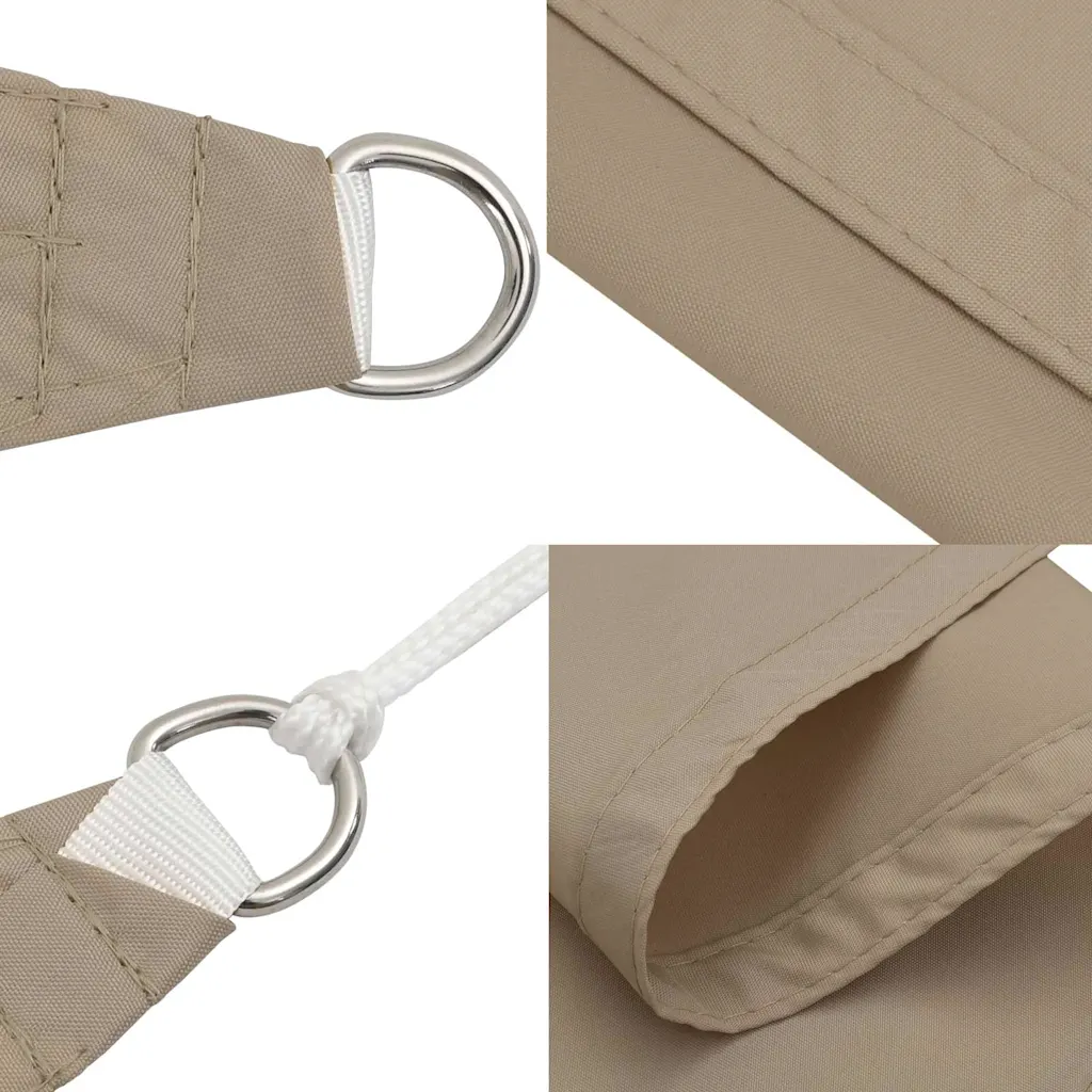 Parasolar, gri taupe, 3x3x4,24 m, țesătură oxford, triunghiular