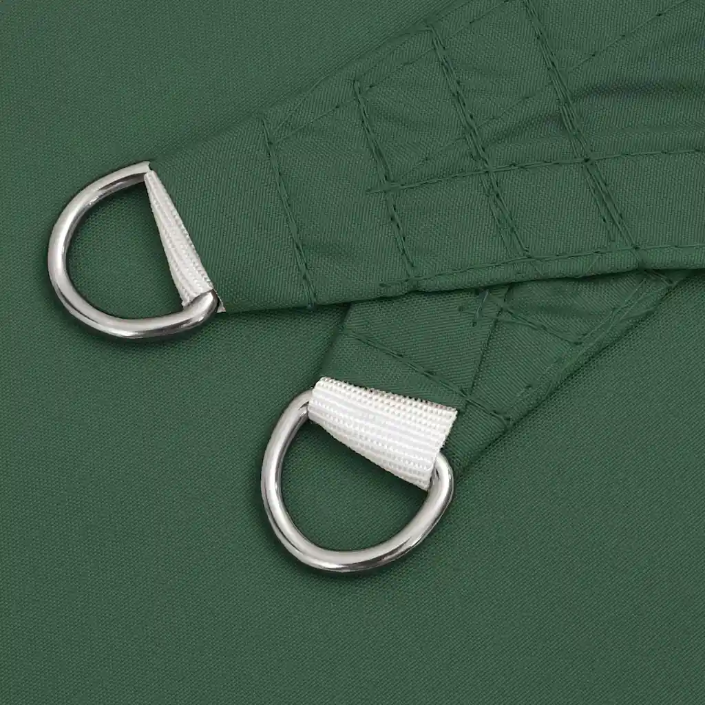 Parasolar, verde, 3,6x3,6x3,6 m, țesătură oxford, triunghiular