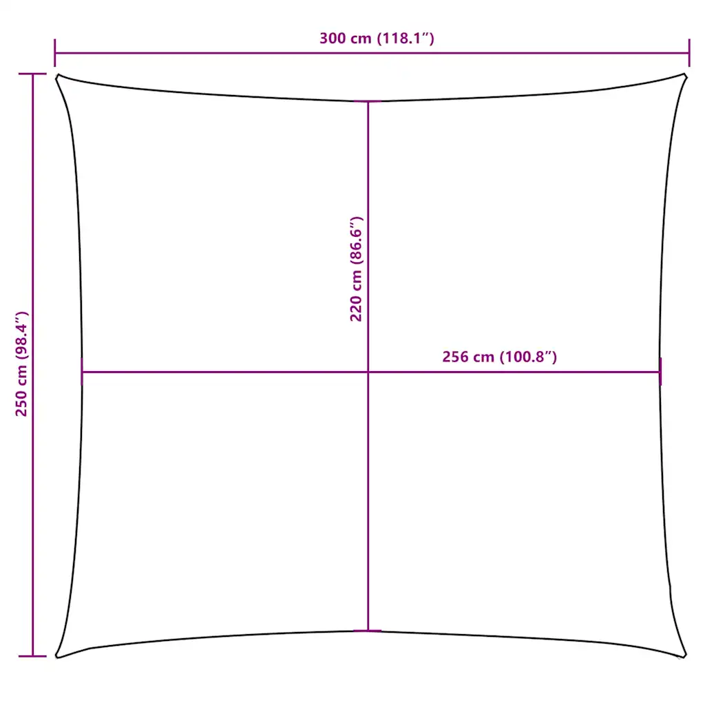 135645 10 Pânză parasolar, roșu, 2,5x3 m, țesătură oxford, dreptunghiular