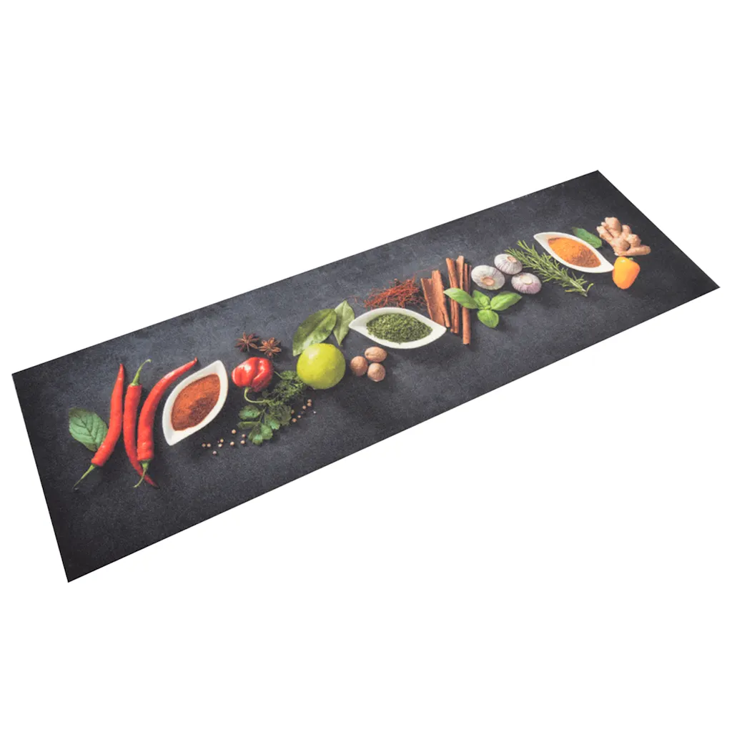 Covor de bucătărie lavabil Spices, 45x150 cm, catifea