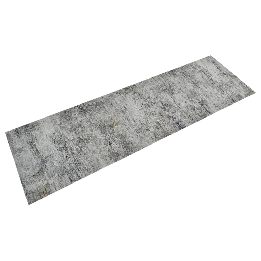 136571 1 Covor de bucătărie lavabil Beton, 60x180cm, catifea